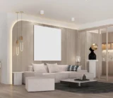 Interior design with living and dining in the same room